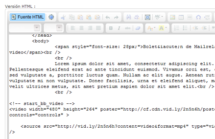 Enviar videos en newsletter de email
