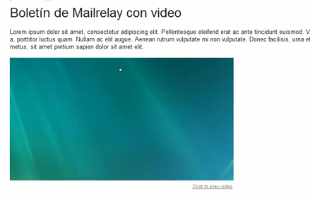 Enviar videos en newsletter de email