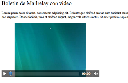 Enviar videos en newsletter de email