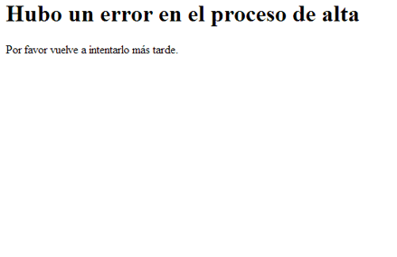 URL confirmación alta
