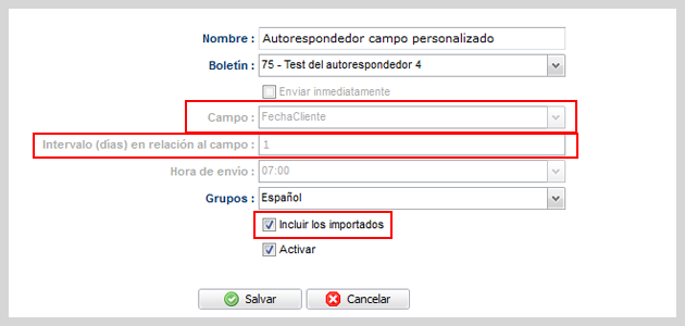 Autorespondedor Mailrelay