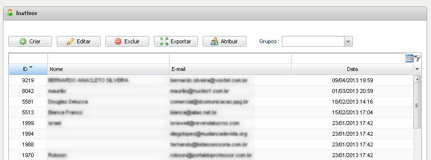 Inactivos Mailrelay