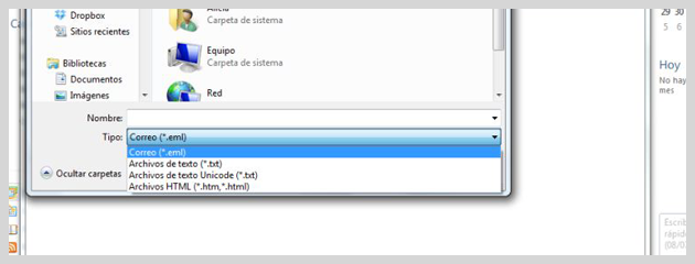 importacion fichero eml mailrelay