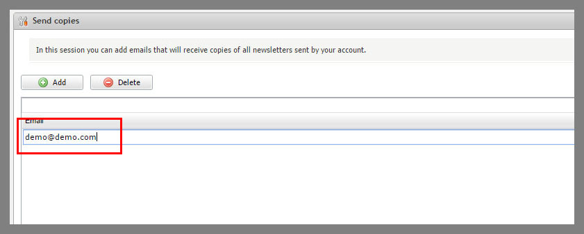 How to receive a copy of all sent newsletters 3