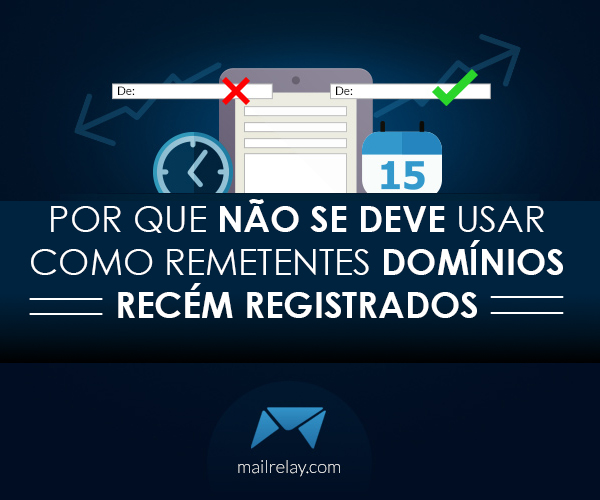 Por que não se deve usar como remetentes domínios recém registrados