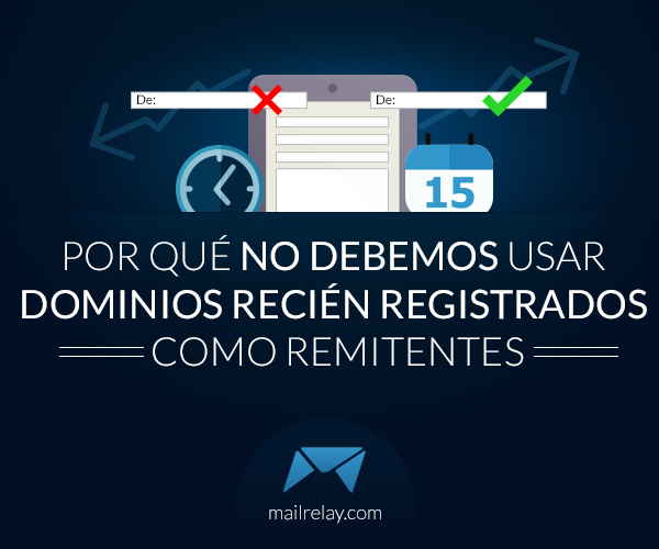 Por que não se deve usar como remetentes domínios recém registrados