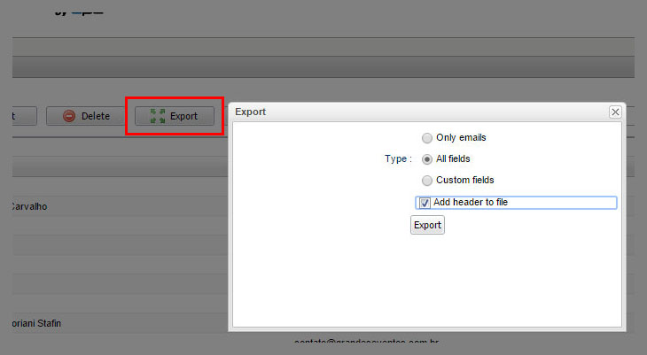 How to create a backup of all your subscribers 1
