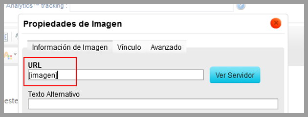 Introducir en el Pop Up los datos relativos a la imagen