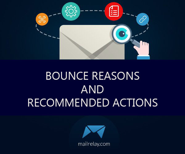 Bounce reasons and recommended actions
