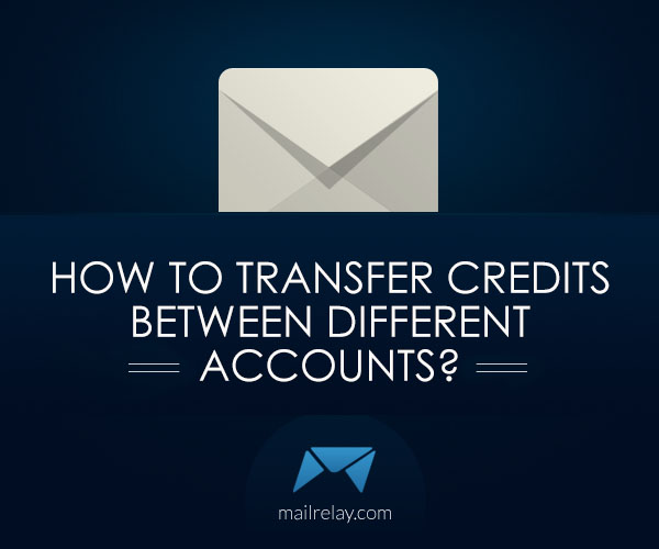 How to transfer credits between different accounts