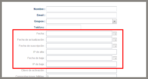 Datos que debemos guardar al registrar el doble opt in Datos que debemos guardar al registrar el doble opt in