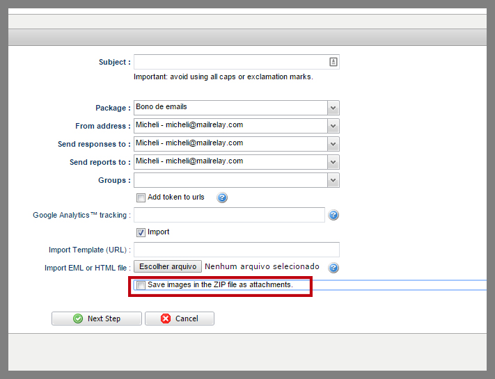 New feature for importing zipped emails