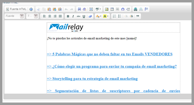 envio de correo masivo
