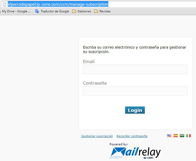 Gestionar suscripción Gestionar suscripción