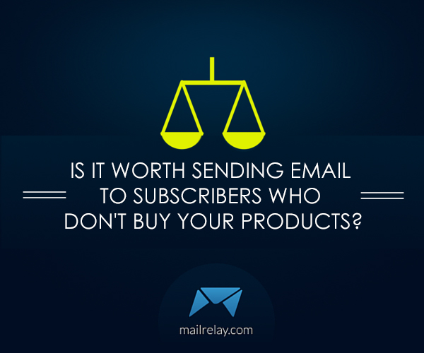 Is it worth sending email to subscribers who don't buy your products