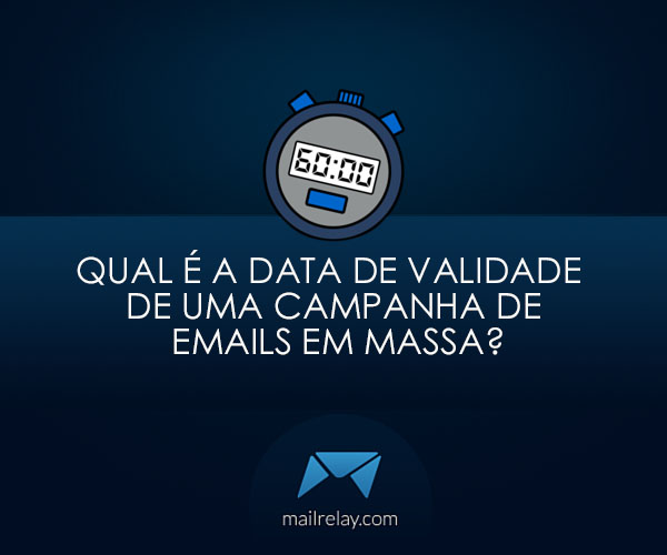 Qual é a data de validade de uma campanha de emails em massa