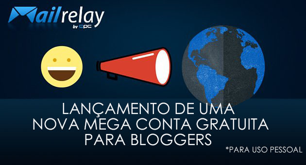 Lançamento de uma nova mega conta gratuita para bloggers