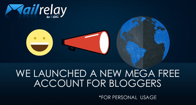 We launched a new mega free account for bloggers, for personal usage