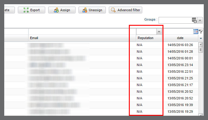 Filter your email list by engagement 1