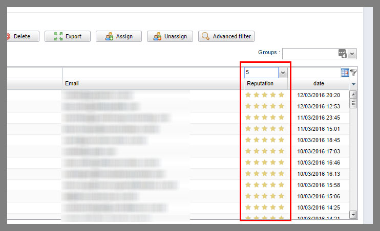 Filter your email list by engagement 4