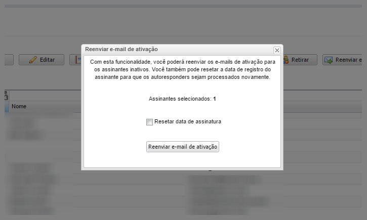 Reenviar email de confirmação para assinantes inativos 3.1