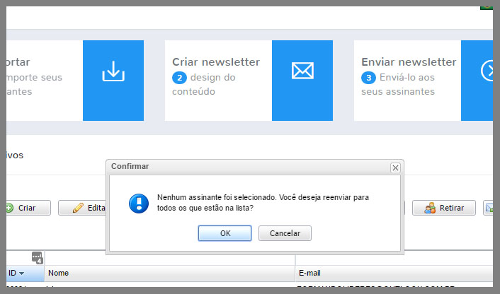 Reenviar email de confirmação para assinantes inativos 3