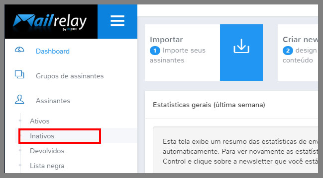 Reenviar email de confirmação para assinantes inativos