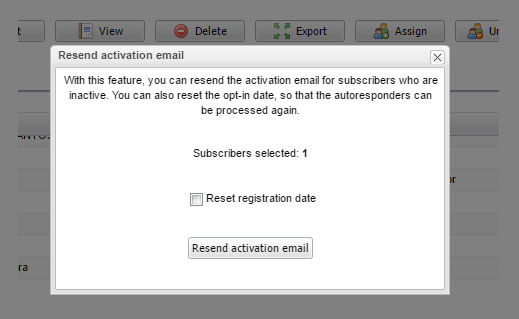 Resend the confirmation email to your inactive subscribers 3