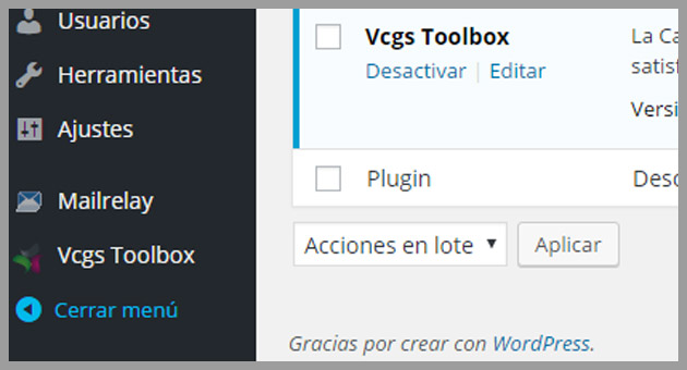 vcgs toolbox plugin