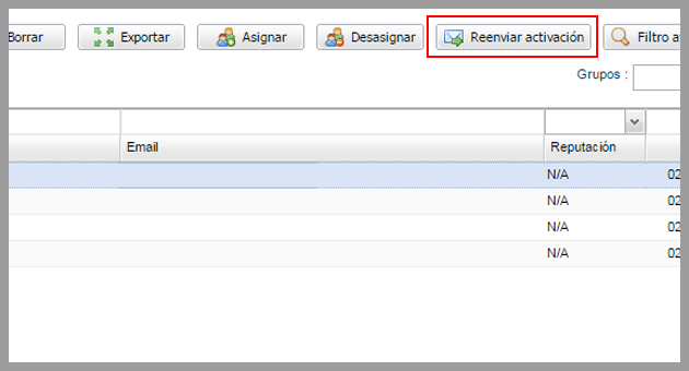 mailing a inactivos