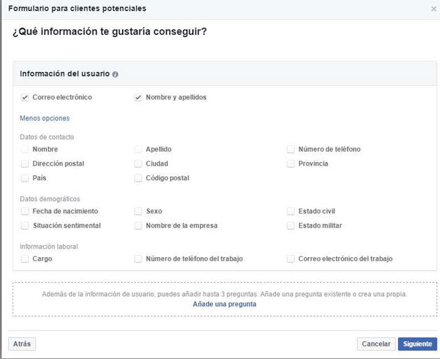 Así es Facebook leads