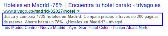 Mejorar meta descripcion
