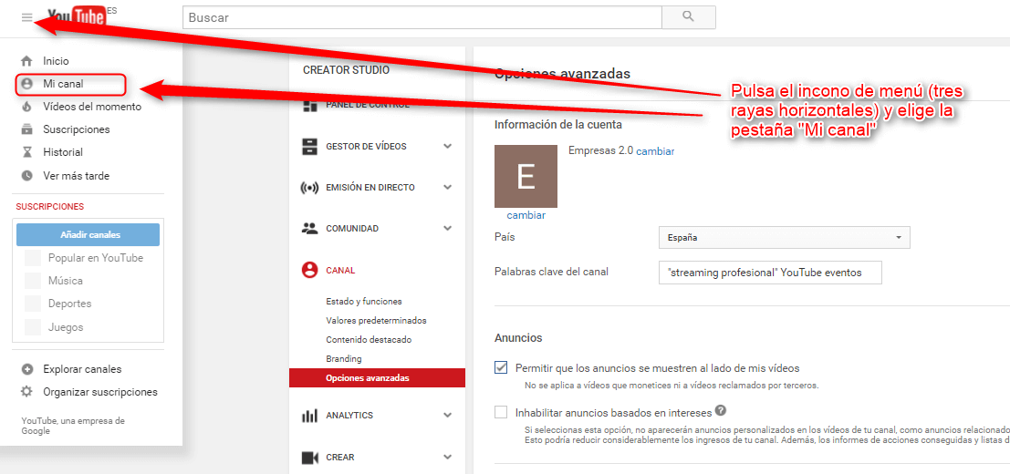 Mejoremos la apariencia de tu canal