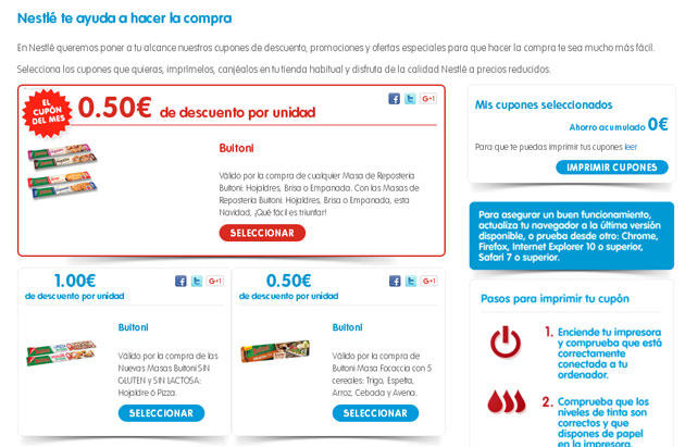 Estrategia de promociones de Nestle