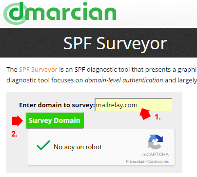 Comprueba tu SPF en dmarcian