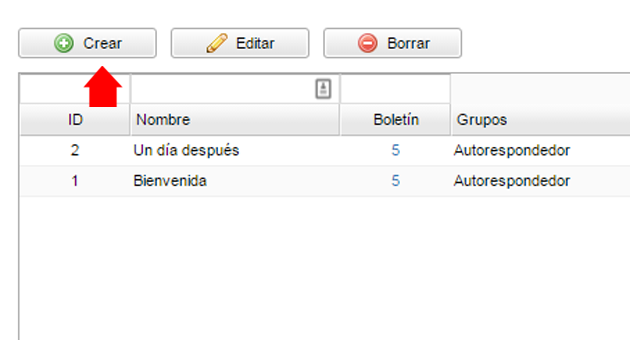 crear un autorespondedor