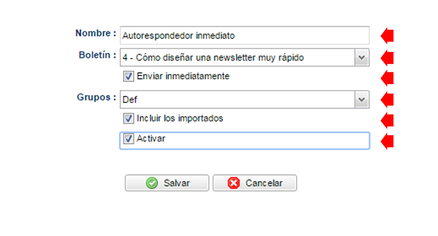 crear un autorespondedor