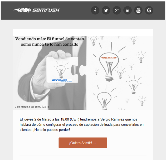 newsletter semrush