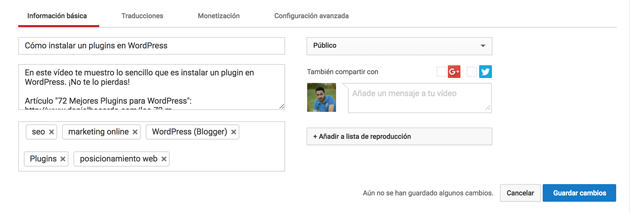 seo en youtube