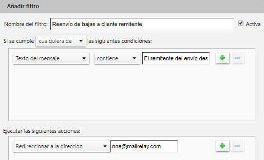 bajas de newsletter