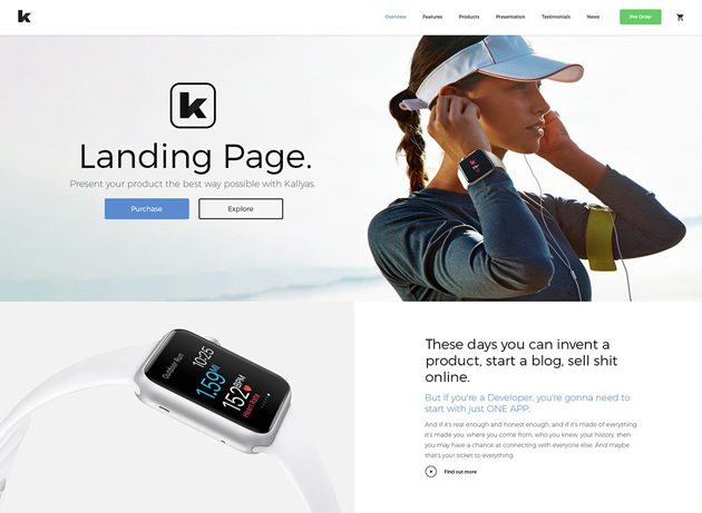 ejemplos de landing pages