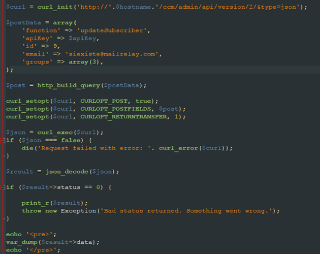 API Mailrelay