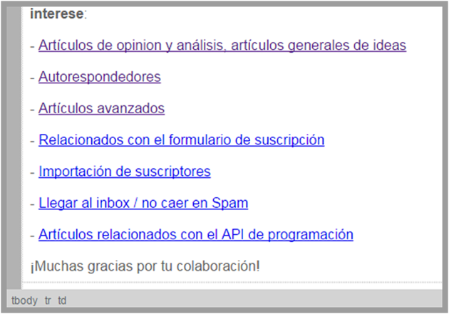 encuestas Mailrelay