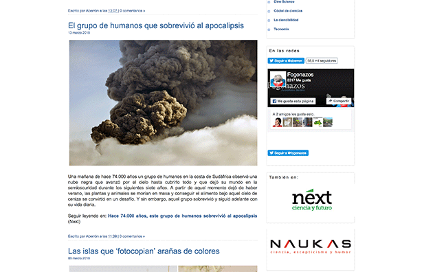 ejemplo de blog de noticias