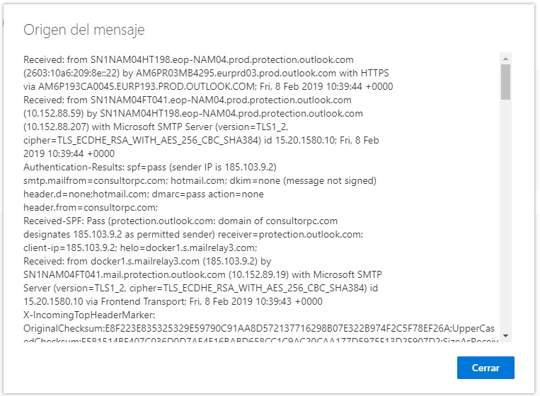 headers email