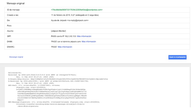 headers email