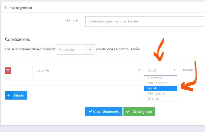segmentación de campos personalizados segmentación de campos personalizados