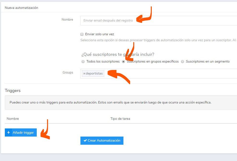 configurar un autoresponder