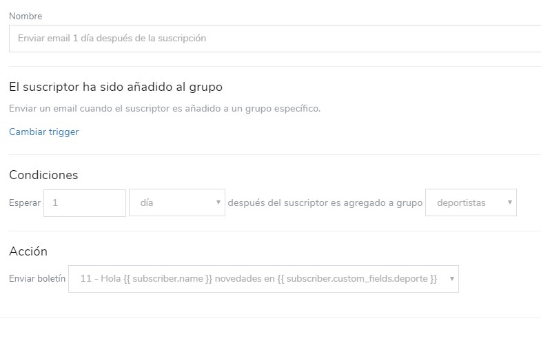 automatizaciones y autorespondedores email