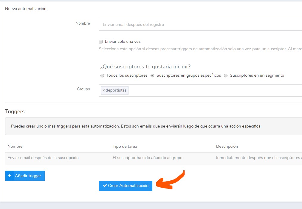 crear un autorespondedor gratis